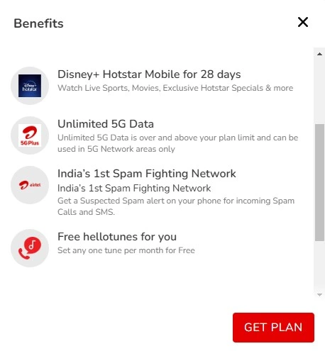 Airtel Best Recharge Plan With Hotstar